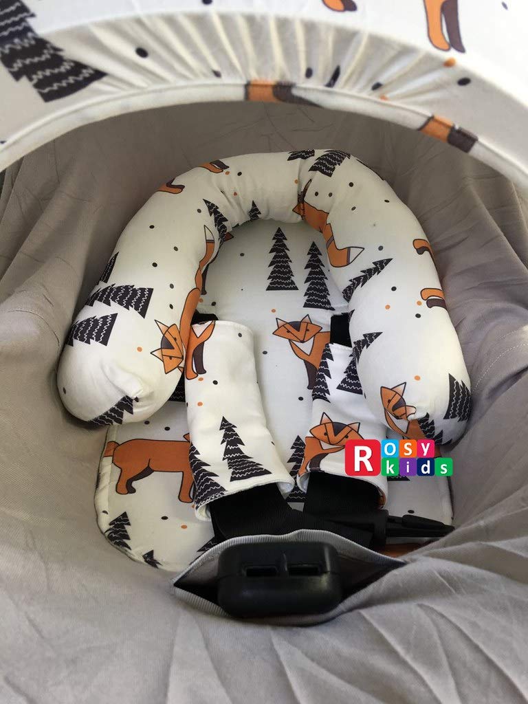 9Pc Baby Boy Baby Girl Ultimate Set Of Infant Car Seat Cover Canopy Headrest Blanket Hat Nursing Scarf, 25Je07