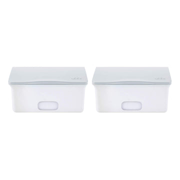 Ubbi Set Of 2 Baby Wipes Dispensers With Weighted Plates And Secure Seals, Nursery And Baby Registry Essential To Keep Wipes Fre