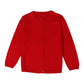 Baby Boys Girls Button-Down Cardigan Toddler Cotton Knit Sweater Red 120
