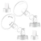 2X 20 Mm Maymom Two-Piece Wide Neck Pump Parts Compatible With Spectra S1,Spectra S2 Pumps And 2 Valves; Incl Wide Mouth Flanges