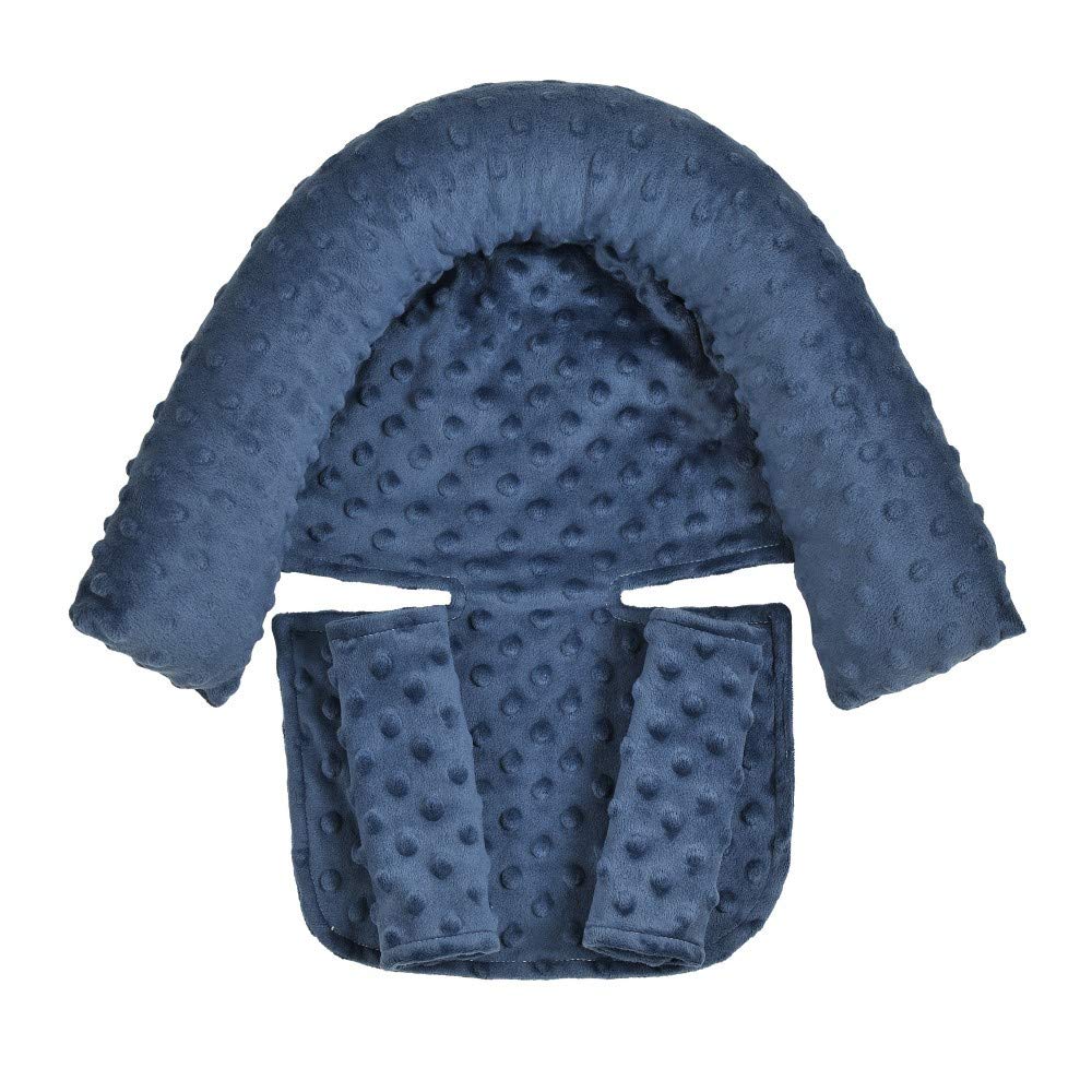 Upgraded 3-in-1 Baby Head Body Support Pillow and Strap Covers for Infant Toddler-Baby Head and Neck Support Insert Cushion Pad 