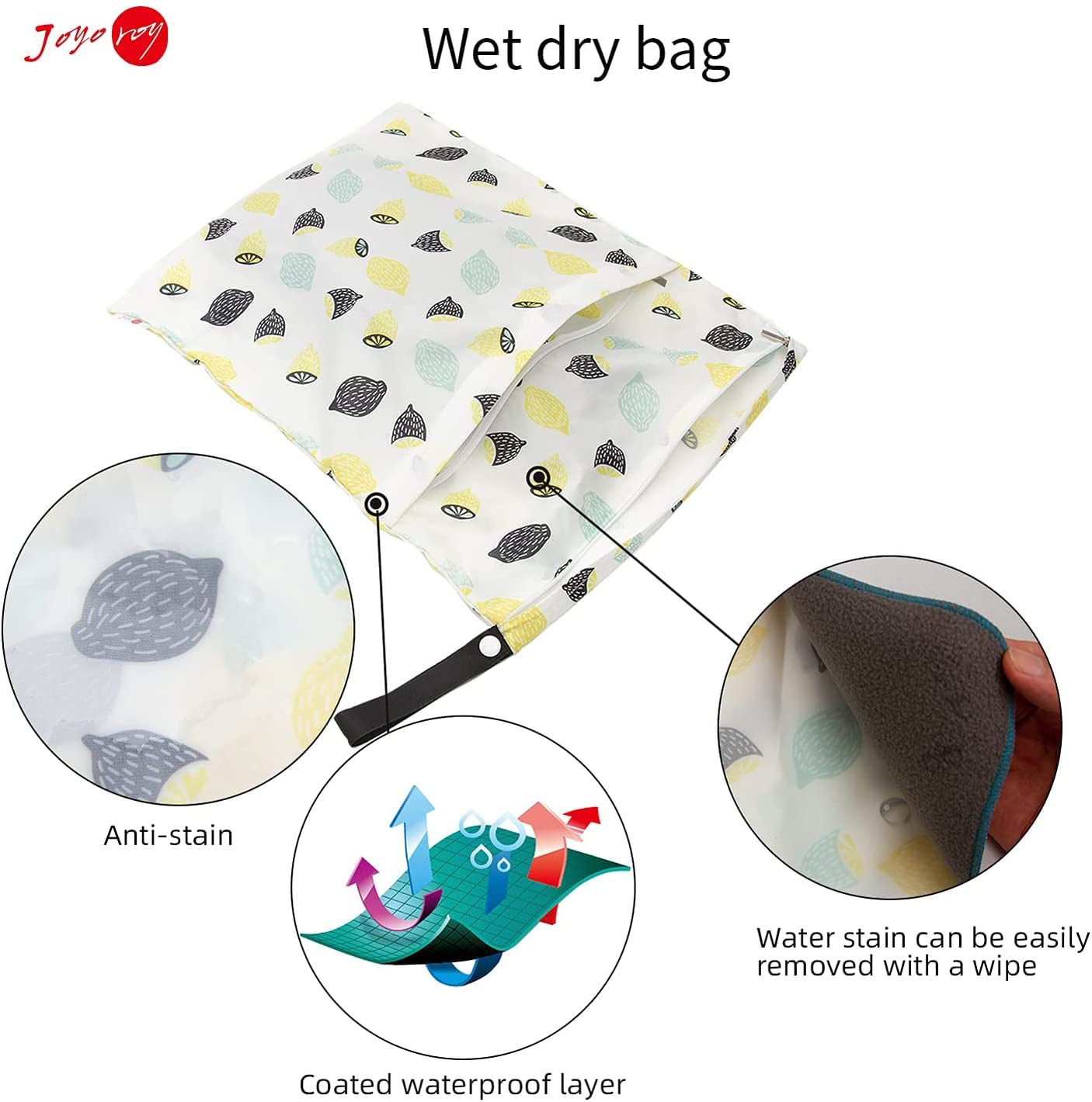 Joyo Roy Diaper Wet Bags Baby Wet Bag Wet Dry Bag Wet Bag For Cloth Diapers Wet Bags For Breast Pump Bag Wet Bag Wet Dry Bag For