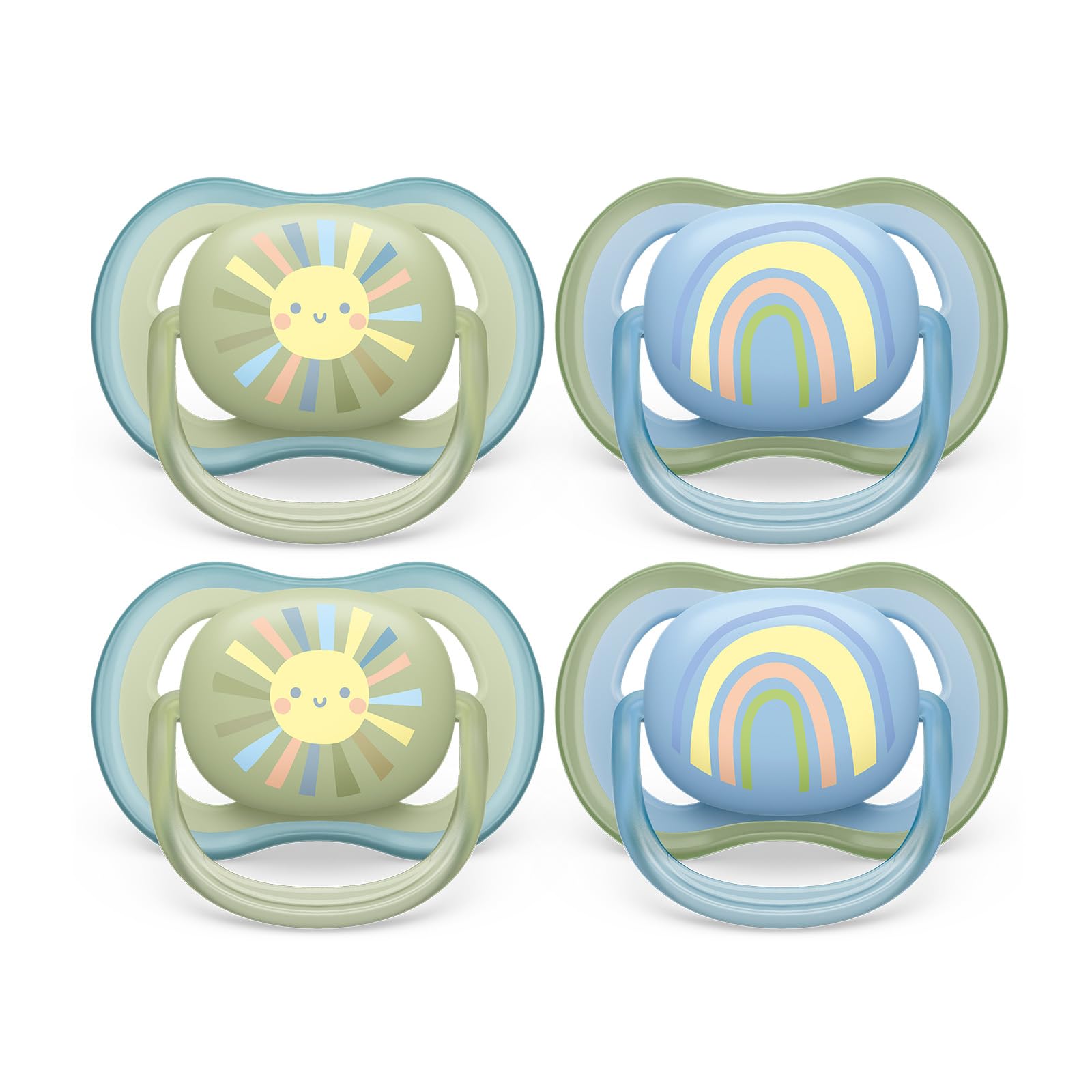 Screen Pacifier Philips Avent Ultra Air Pacifier - 4 X Light, Breathable Baby Pacifier ...
