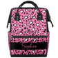 Baby Diaper Bags Backpack for Boy Nursing Baby Bag Backpack for Mom Gifts Stroller Bag with Name Mommy Bags Leopard Print Pink