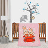 Florida All Season AC Baby Blanket Swaddler Wrapper Flannel Soft and Comfortable for New Born Babies with Adorable Prints and De