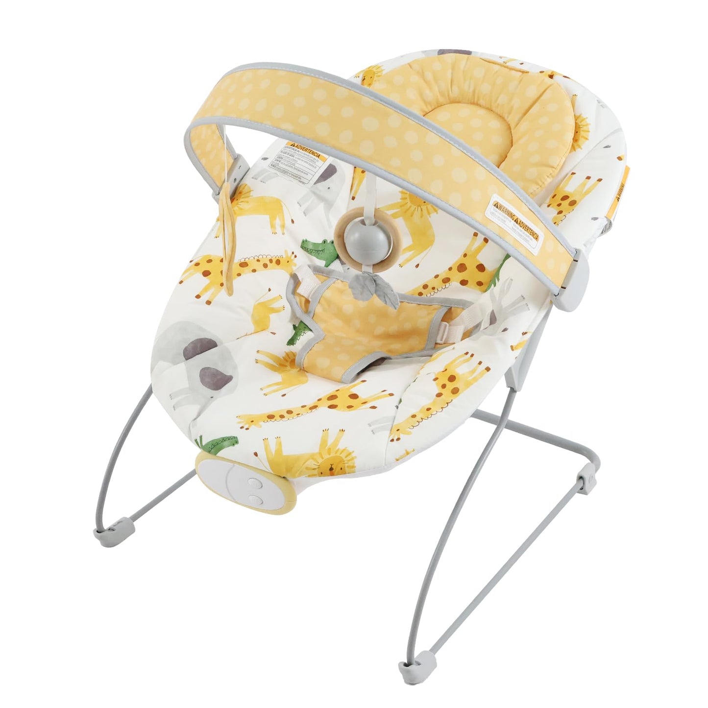 Otrolepota Baby Bouncer, Infants Bouncy Seat with Music and Vibrations,Baby Rocker for Newborns Indoor Outdoor Use 0-6 Months Up