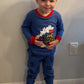 Pajamas For Boys 100% Cotton Train Toddler 2 Piece Long Sleeve Sleepwear Kids Clothes Set Outfits 4T