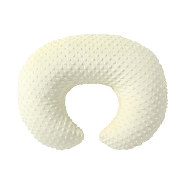 Queness Nursing Pillow Cover Breastfeeding Pillow Cases Plush Dot Slipcover Pillow Shams (Creamyellow)
