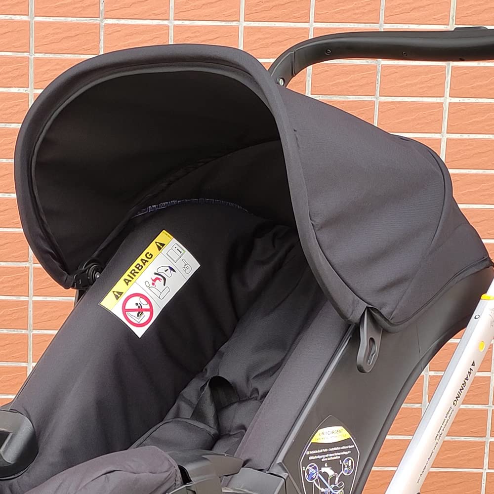 Changing Washing Kit ,Canopy Sunshade Cover,Compatible With Car Seat Doona Strollers (Black)