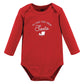 Hudson Baby Unisex Baby Cotton Long-Sleeve Bodysuits, North Pole, 3-6 Months