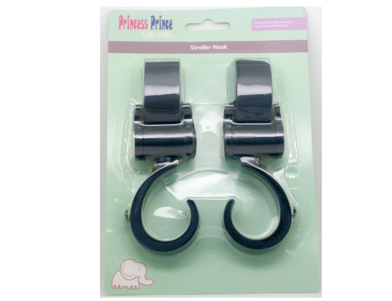 Emilystores Princess Prince Stroller Hooks For Buggy Or Baby Carrier Or Bike Bicycle Or Car Headrest 1Pair