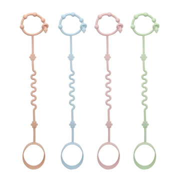 RTMOK (4Pcs) Sippy Cup Strap Keep Bottles and Sippy Cups Off The Floor, Sippy Cup Holder Strap Suitable for High Chairs, Strolle