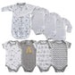 Spasilk Baby Essential 23 Piece Layette Set For Newborns And Infants, 0-6 Months, Grey Celestial