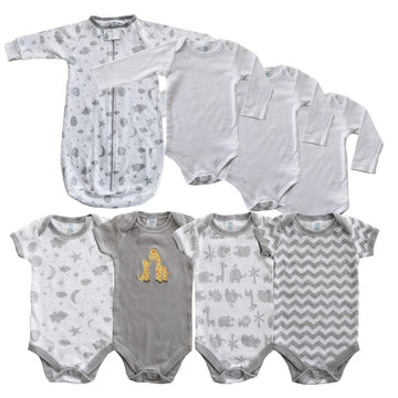 Spasilk Baby Essential 23 Piece Layette Set For Newborns And Infants, 0-6 Months, Grey Celestial