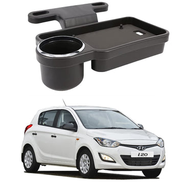 Oshotto (FT04) Foldable Car Auto Headrest Rear Back Seat Table Drink Food Cup Tray Holder Compatible with Hyundai i20 (2008201