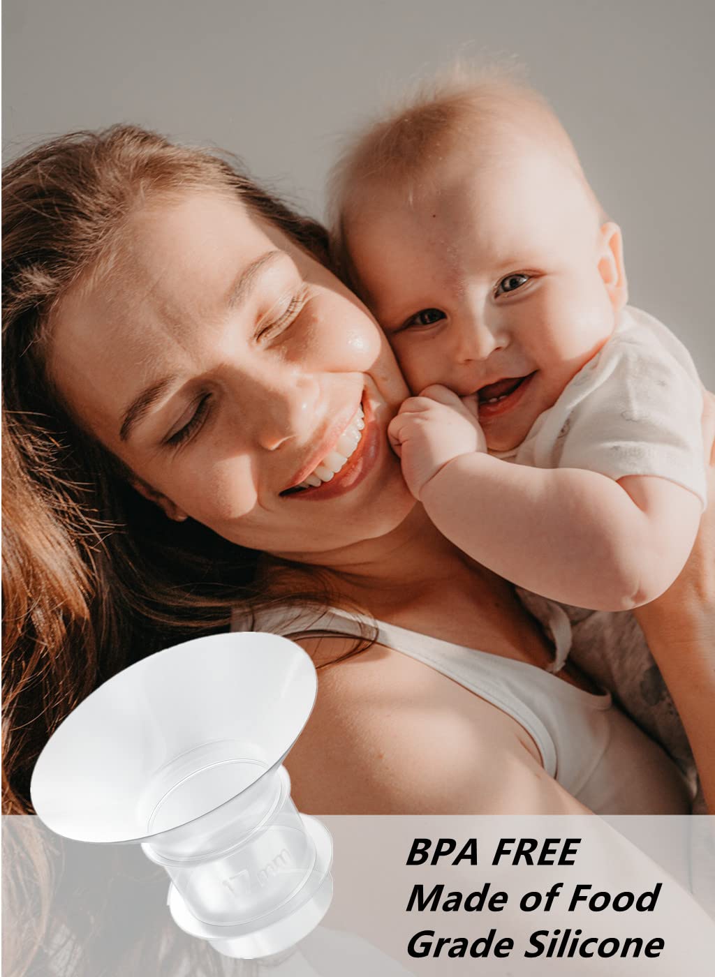 4Pcs Flange Insert 15Mm Compatible With Medela/Spectra/Willow/Tsrete/Momcozy S9/S12/S9Pro/S12Pro Breastpump 24Mm Shields, Reduce