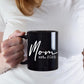 Pregnancy Gift Est 2023 - New Mommy And Daddy Est 2023 11 Oz Black Mug Set With 'And So The Adventure Begin' Romper (0-3 Month