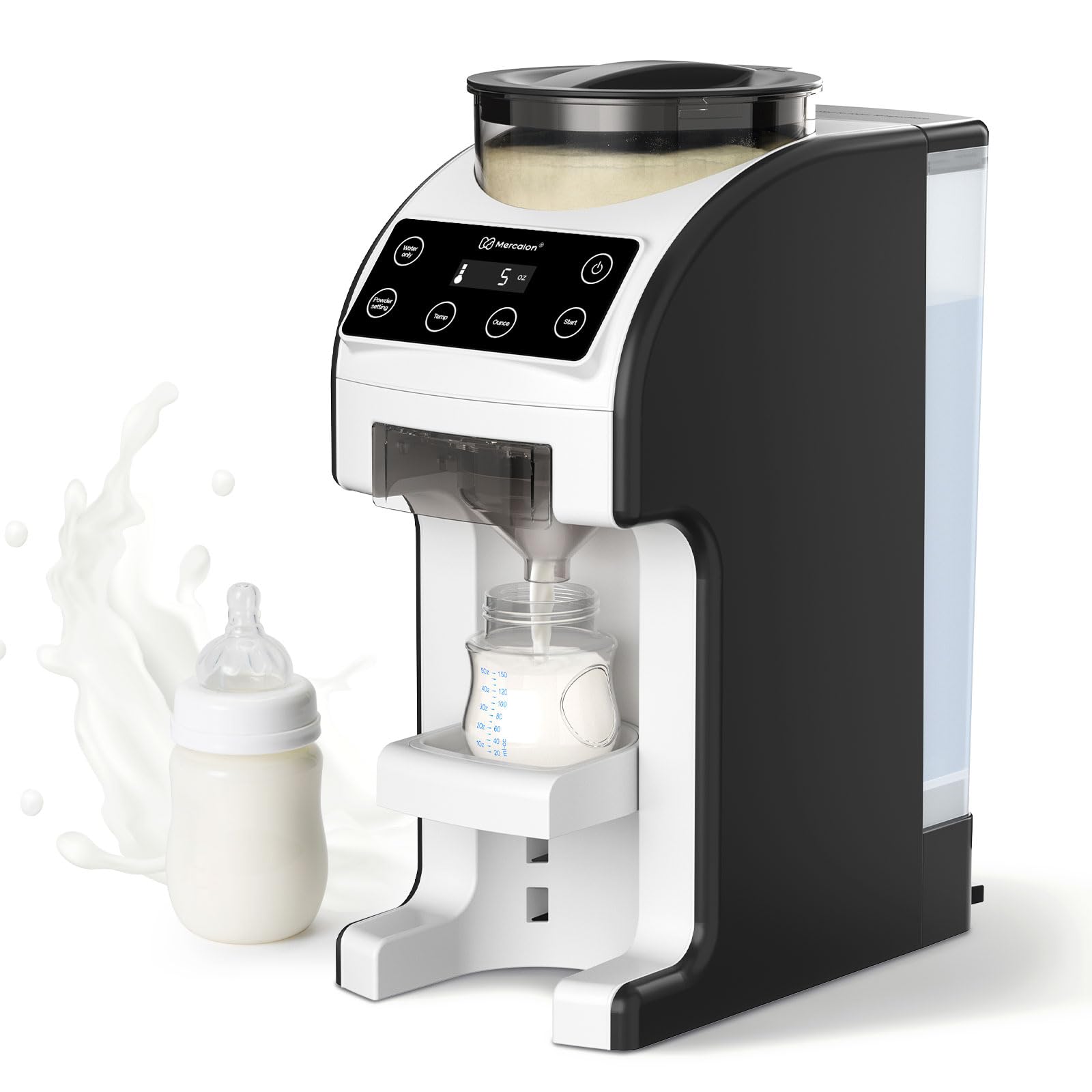 Mercalon Instant Formula Maker, Fast And Customizable Formula Dispenser Machine With Accurate Temperature Control For Baby, Auto