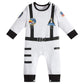 Lensous Paddy Field Baby Boys Girls Astronaut Suit Space Explorer Jumpsuit Cosplay Costume Halloween (0-3 Months)