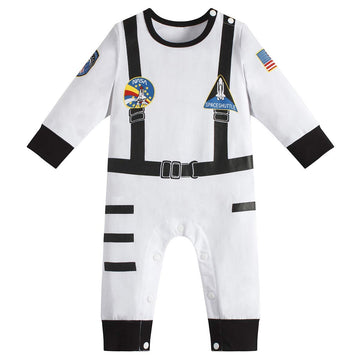 Lensous Paddy Field Baby Boys Girls Astronaut Suit Space Explorer Jumpsuit Cosplay Costume Halloween (3-6 Months)