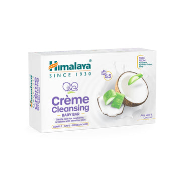 Himalaya Crme Cleansing Baby Bar 75 G |Ph 5.5|Soap Free |For BabyS Sensitive Skin |With Coconut Milk Protein, Aloe Vera & Mahua