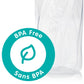Evenflo Feeding Classic Clear Plastic Standard Neck Bottles For Baby, Infant And Newborn - Teal/Green/Blue, 8 Ounce (Pack Of 12)