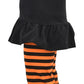 Unique Baby Baby-Girls 2 Piece Halloween Pumpkin Ruffled Pants Outfit (5T)