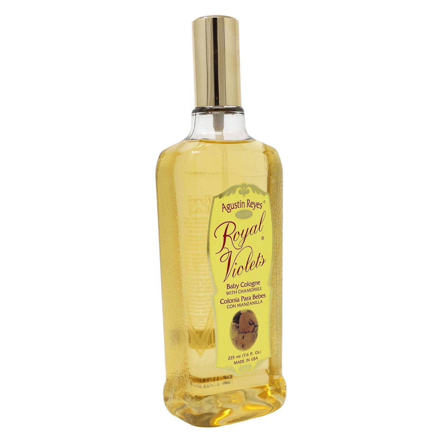 Royal Violets Baby Cologne, With Chamomile To Gently Refresh Your Baby, Delicate Scent, 7.6 Fl Oz, Spray Bottle.