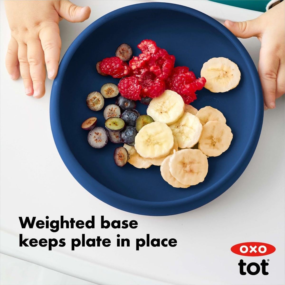Oxo Tot Silicone Plate Navy