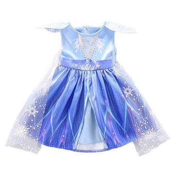 Dressy Daisy Little Girl Snow Queen Dress Up Costume Birthday Party Dress Outfit 6 Blue 267