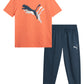 Puma Toddler Boys' Pant Set - 2 Piece Short Sleeve T-Shirt And Active Performance Fleece Joggers For Toddler Boys (18M-5T), Size