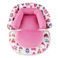 Toddler Head Support For Car Seat, Kakiblin Baby Soft Neck And Body Support Pillow For Carseat, Pink