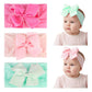 Snowie Soft 3Pcs Baby Headband Set For Girls Stretchy Cute Flower Baby Hairband For Newborn Infant Toddler Kids  Soft Nylon Hea