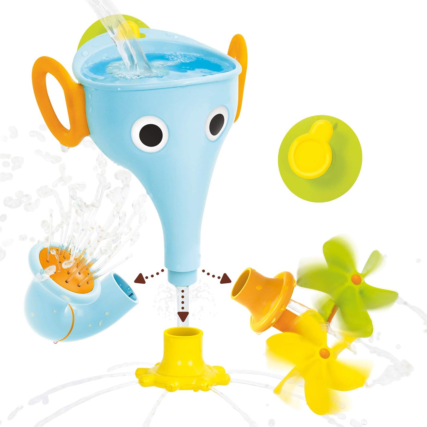 Yookidoo FunEleFun Fill N Sprinkle Bath Toy. (Blue)