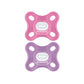 Mam Comfort Baby Pacifier, 100% Lightweight Silicone, Sterilizer Case, Girl, 0-3 Months, 2 Count (Pack Of 1)