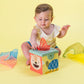 Taf Toys Sensory Baby Tissue Box, Object Permanence Box, Imaginary Play for Infants & Toddlers, Montessori Square Sensory Toys C