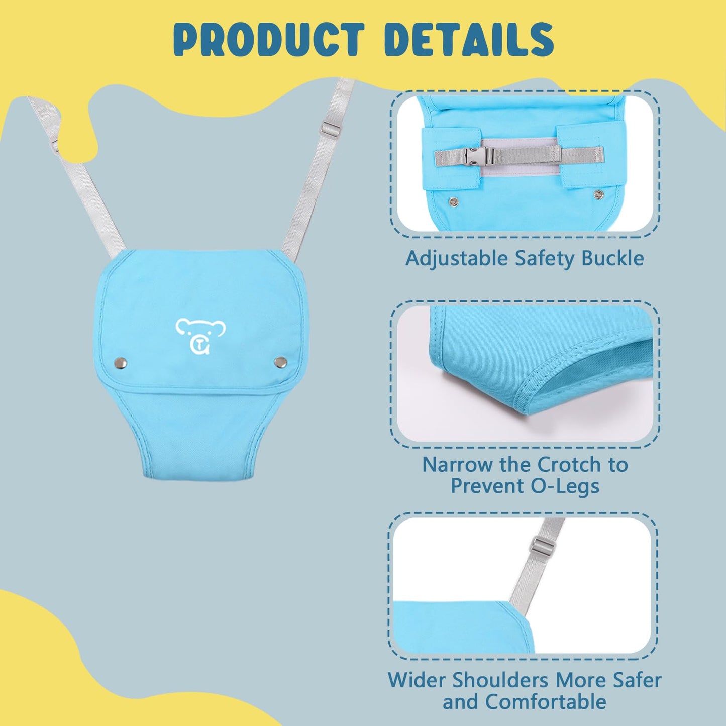 Baby Jumper With Stand, Baby Jumpers And Bouncers, Baby Exerciser Suitable For 6-24 Months, Easy To Assemble & Store Jumper For