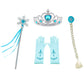 Esvaiy Girls Princess Elsa Dress Costume - Halloween Birthday Party Dress Up For Toddler Girl Kids 2T 3T 4T 5T 6T 7T 8T (7-8 Yea