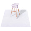 Plastic Splat Mat For Baby, Easy Cleaning Vinyl Floor Mat For Eating Messes, Waterproof High Chair Floor Protector Feeding Floor