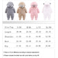 XMWEALTHY Baby Clothes Winter Coats Unisex Newborn Cute Jumpsuit Romper Coats Outfits Registry for Baby Light Blue L