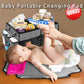 Collapsible Trunk Organizer & Diaper Changing Station, Baby Diaper Caddy Organizer With Movable Dividers, Easy-To-Reach For Back