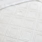 4 Pieces Tufted Toddler Bedding Set Solid White Jacquard Tufts, Soft And Embroidery Shabby Chic Boho Bohemian Design For Baby Bo