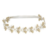 Syga Baby GirlS Flower Leaf Headband Soft & Stretchable Cotton Hairband For Infants, Toddlers, Little Princesses (03 Years Gol