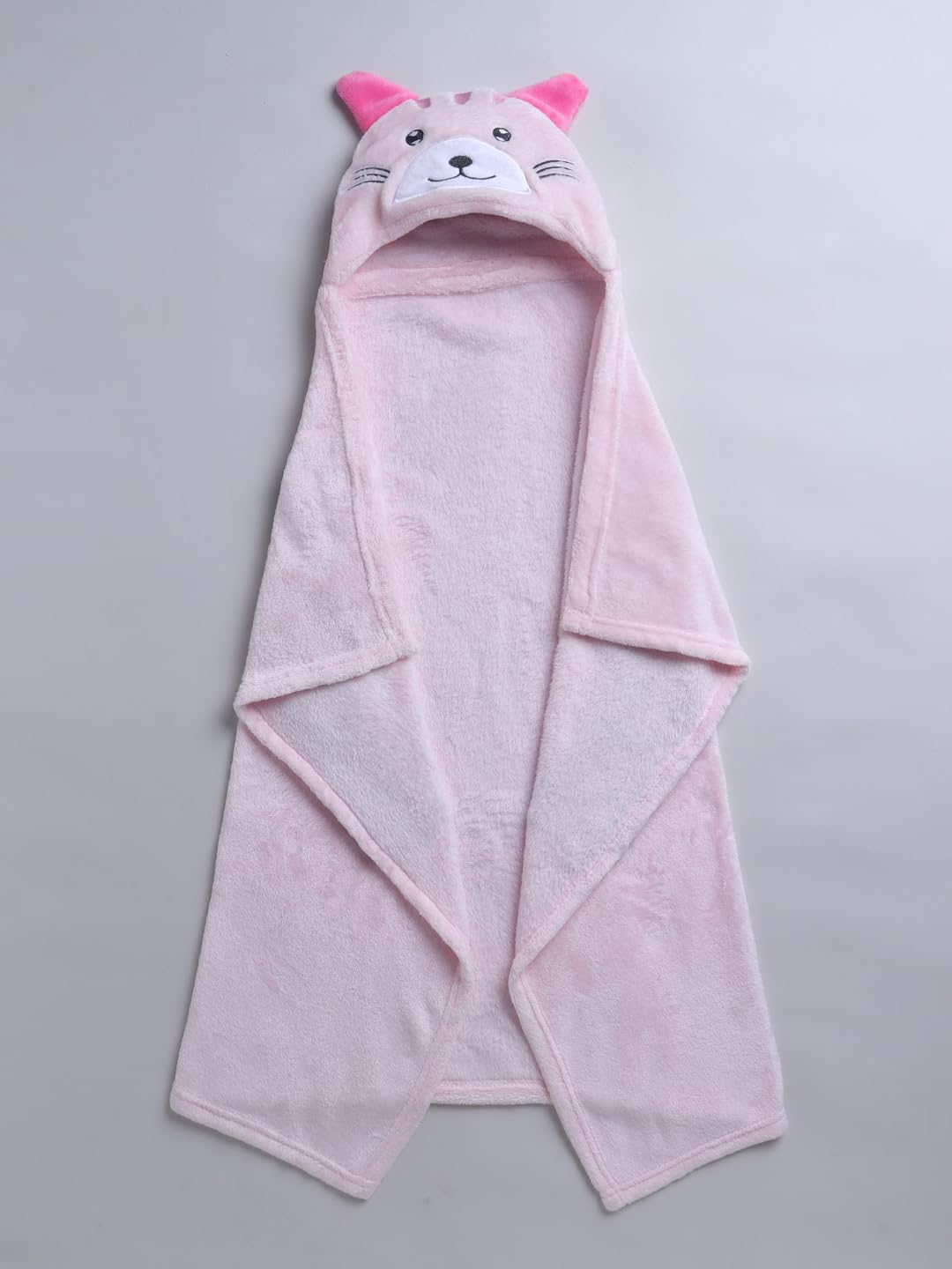 Mee Mee Ultra Soft Hooded Baby Blanket for Newborns | Adorable Bear Ear Hood, Warm Flannel Microfiber Wrap for Babies | Cozy Sle