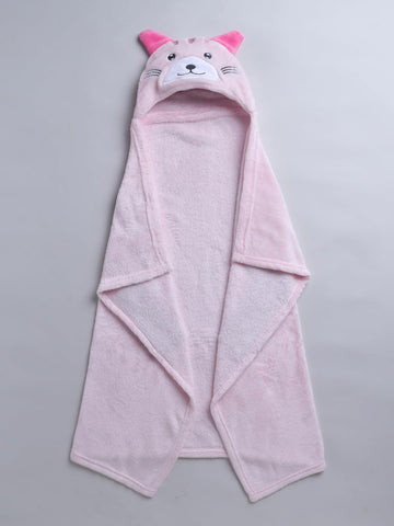 Mee Mee Ultra Soft Hooded Baby Blanket for Newborns | Adorable Bear Ear Hood, Warm Flannel Microfiber Wrap for Babies | Cozy Sle