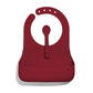 Avanchy Silicone Baby Bibs, Waterproof, Adjustable, BPA Free, Soft Unisex Set for Toddlers with Matching Spoon, Magenta