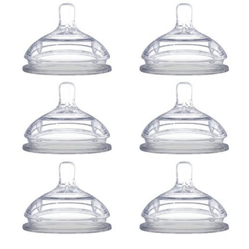 Comotomo Replacement Silicone Nipples, Fast Flow - 6 Pack