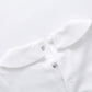Pureborn Baby Boys Bodysuits Cotton Summer Short Sleeve Peter Pan Collar White 9-12 Months