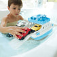 Green Toys Ferry Boat with Mini Cars Bathtub Toy, Blue/White, Standard