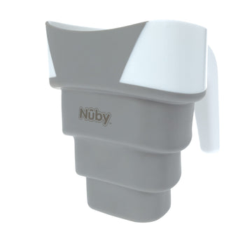 Nuby Collapsible Rinse Pail for Baby Bath Time - Collapsible Bucket with Easy Grip Handle to Rinse Baby Shampoo and Soap - Baby 